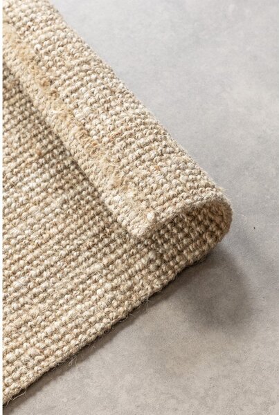 Krémszínű juta futószőnyeg 80x200 cm Bouclé – Hanse Home