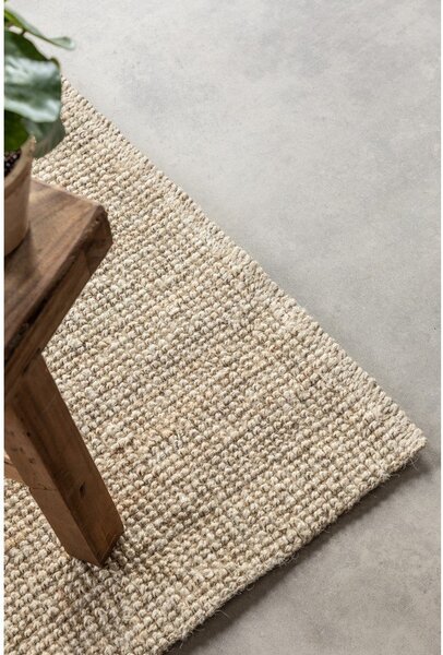 Krémszínű juta futószőnyeg 80x200 cm Bouclé – Hanse Home