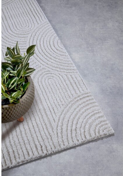 Krémszínű futószőnyeg 80x240 cm Chappe Cream White – Elle Decoration