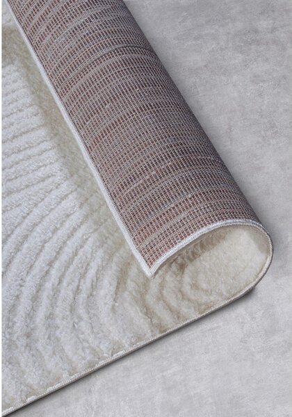 Krémszínű futószőnyeg 80x240 cm Chappe Cream White – Elle Decoration