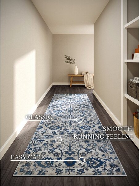 Kék-krémszínű futószőnyeg 80x240 cm Ernest – Villeroy&Boch