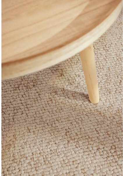 Krémszínű mosható futószőnyeg 80x240 cm Rocco Cream – Elle Decoration