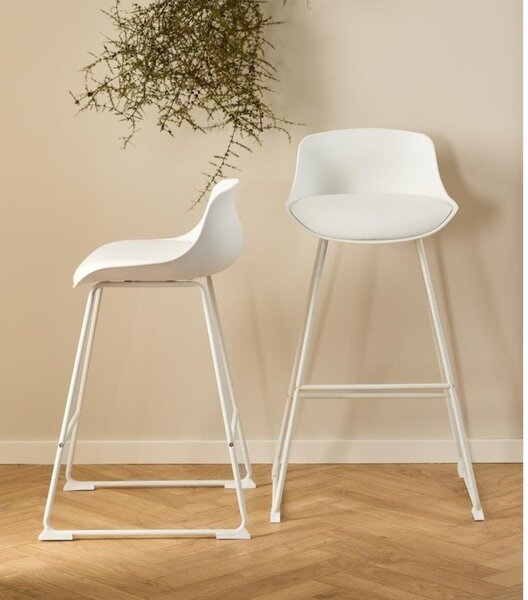 Fehér bárszék (ülésmagasság 76 cm) Tina – Actona
