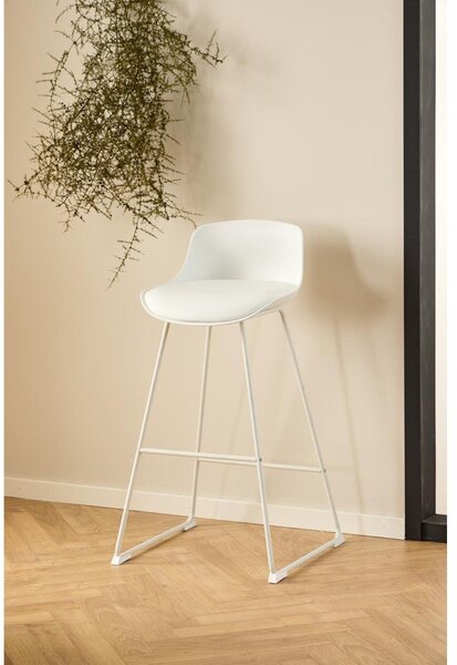 Fehér bárszék (ülésmagasság 76 cm) Tina – Actona