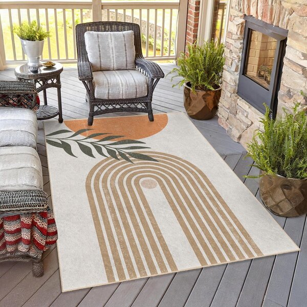Krémszínű mosható futószőnyeg 80x200 cm Dot Arch – Mila Home