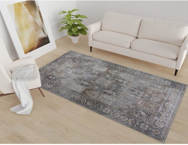 Szürke mosható futószőnyeg 80x200 cm Vintage Orient – Vitaus