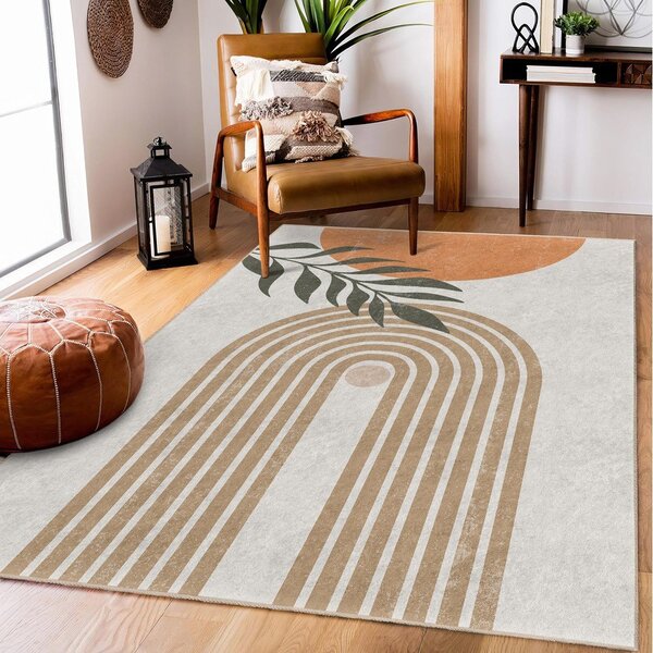 Krémszínű mosható futószőnyeg 80x200 cm Dot Arch – Mila Home