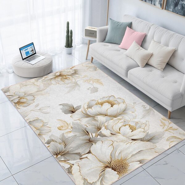 Krémszínű mosható futószőnyeg 80x200 cm Soft and Gentle – Mila Home