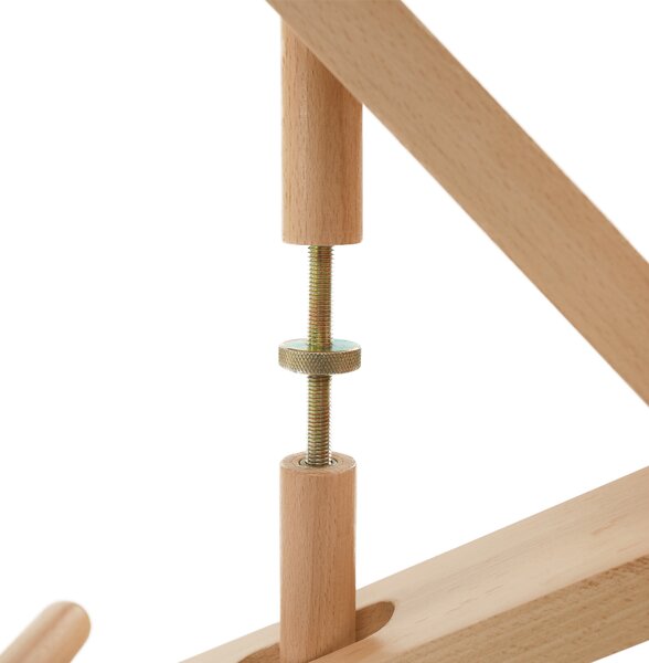 KONDELA Ergonomikus térdelőszék, narancs/bükkfa, FLONET