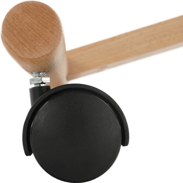KONDELA Ergonomikus térdelőszék, narancs/bükkfa, FLONET