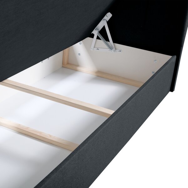KONDELA Boxspring ágy, 140x200, szürke, BEST