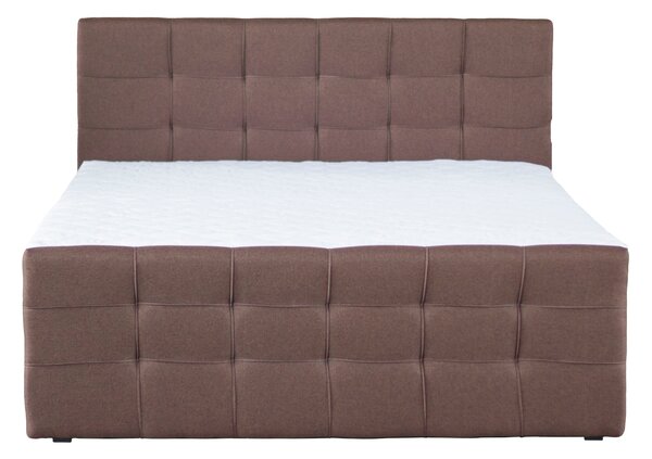 KONDELA Boxspring ágy, 180x200, barna, BEST