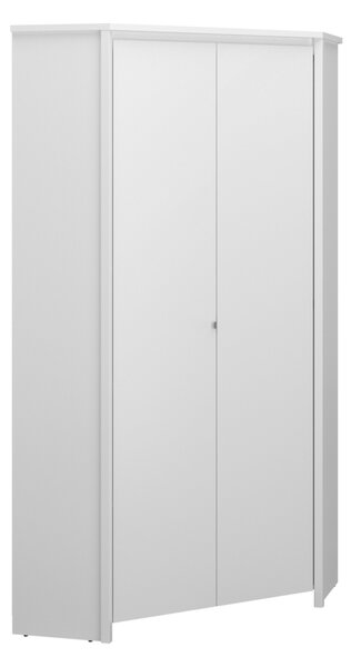KONDELA Sarokszekrény 2D, fehér, ERODIN