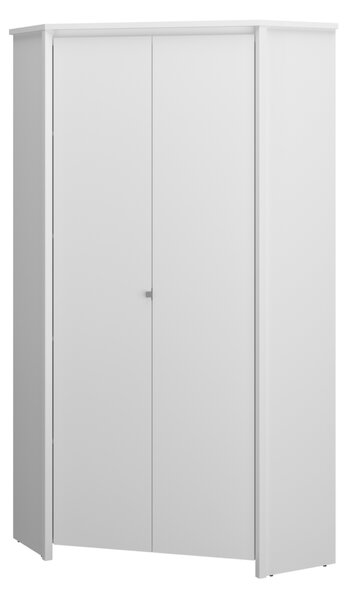 KONDELA Sarokszekrény 2D, fehér, ERODIN