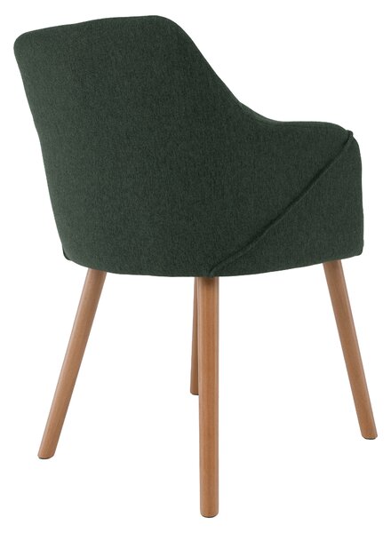 KONDELA Design szék, zöld/bükk, PETRUS