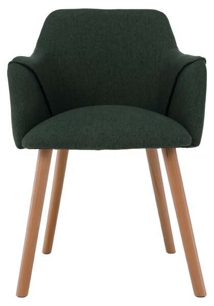 KONDELA Design szék, zöld/bükk, PETRUS