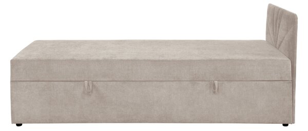 KONDELA Boxspring ágy, egyszemélyes, bézs, 90x200, univerzális, SUPA
