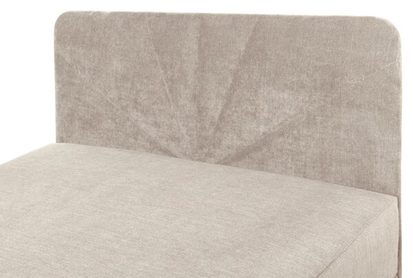 KONDELA Boxspring ágy, egyszemélyes, bézs, 90x200, univerzális, SUPA