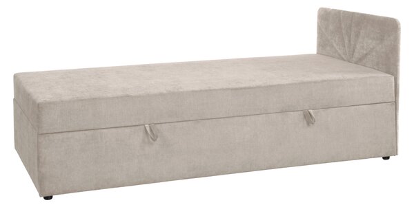 KONDELA Boxspring ágy, egyszemélyes, bézs, 90x200, univerzális, SUPA