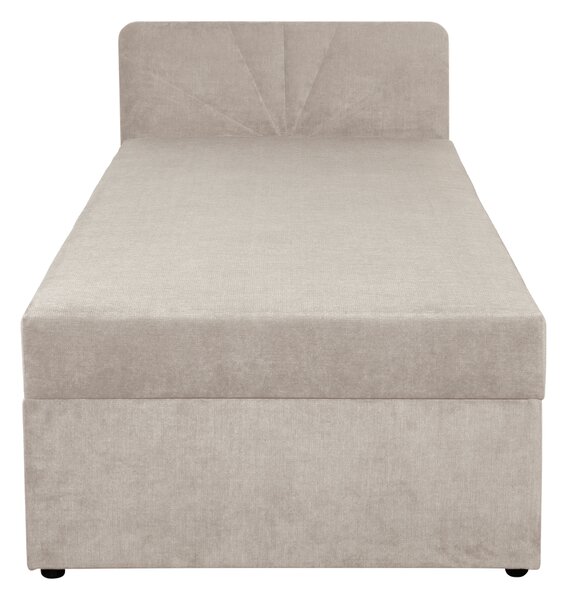 KONDELA Boxspring ágy, egyszemélyes, bézs, 90x200, univerzális, SUPA