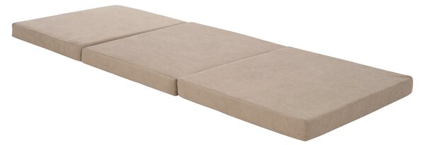 KONDELA Összehajtható matrac, hab, 65x180, bézs, LEVI 65
