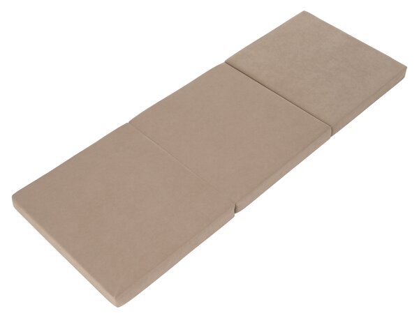 KONDELA Összehajtható matrac, hab, 65x180, bézs, LEVI 65