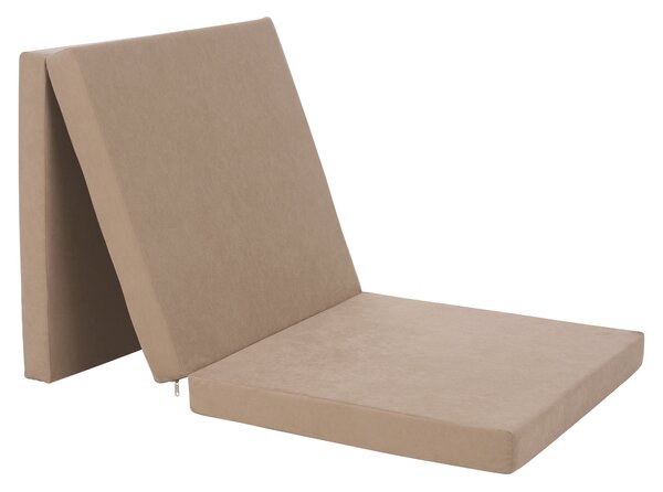 KONDELA Összehajtható matrac, hab, 65x180, bézs, LEVI 65