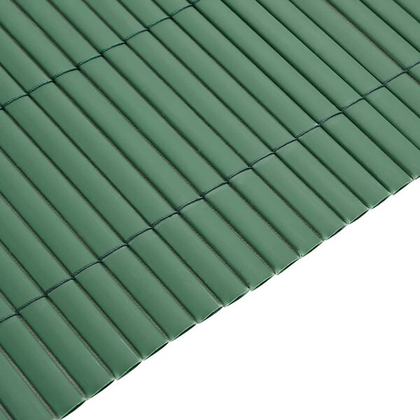 VidaXL kétoldalas zöld kerti kerítés 1,8 x 5 m PVC