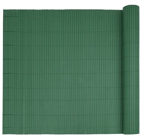 VidaXL kétoldalas zöld kerti kerítés 1,8 x 3 m PVC