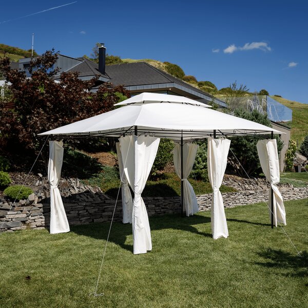 KONDELA Kerti pavilon 3x4 m, bézs, TABARI