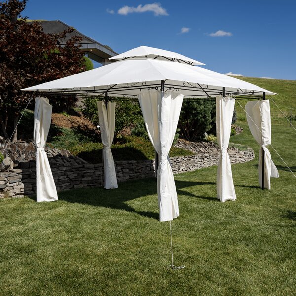 KONDELA Kerti pavilon 3x4 m, bézs, TABARI
