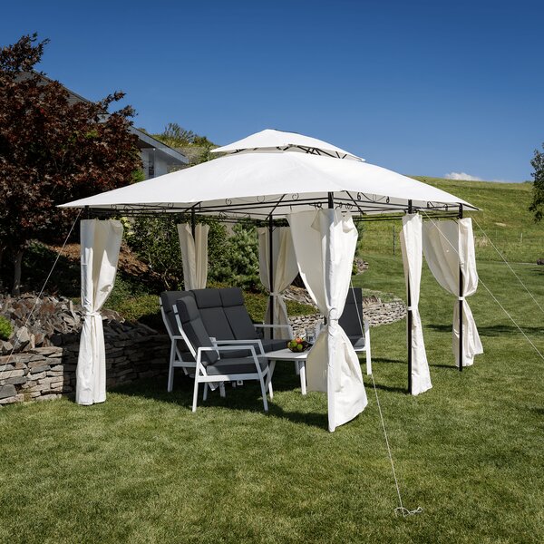 KONDELA Kerti pavilon 3x4 m, bézs, TABARI
