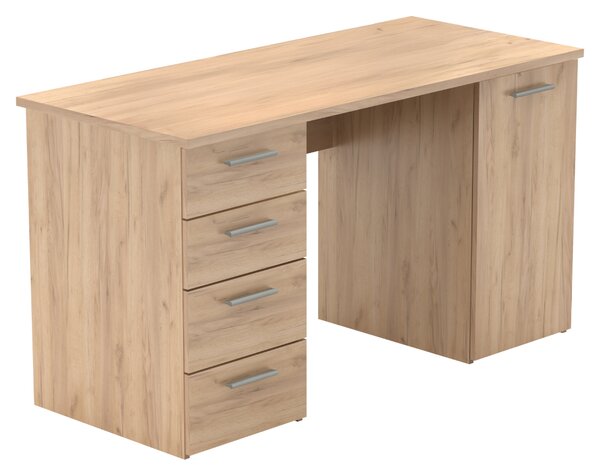 KONDELA Íróasztal, artisan tölgy, EUSTACH