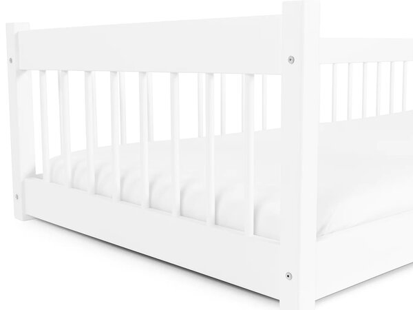 LESZANKA gyerek montessori ágy 90x200 - fehér