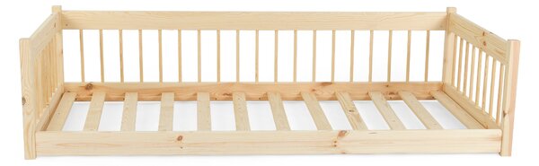 Wilsondo LESZANKA gyerek fa montessori ágy 80x180 - natúr borovi