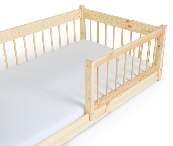 Wilsondo LESZANKA gyerek fa montessori ágy 80x180 - natúr borovi