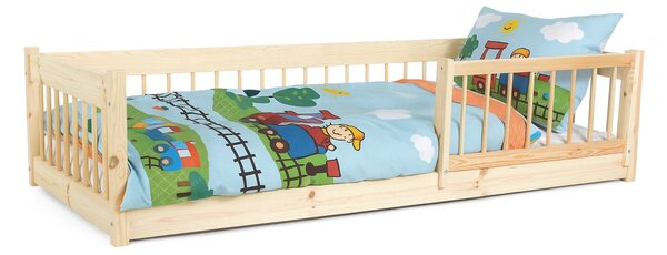 Wilsondo LESZANKA gyerek fa montessori ágy 80x180 - natúr borovi