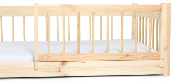 Wilsondo LESZANKA gyerek fa montessori ágy 80x180 - natúr borovi