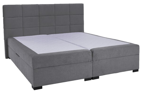 KONDELA Boxspring ágy, 180x200, szürke, APRIL
