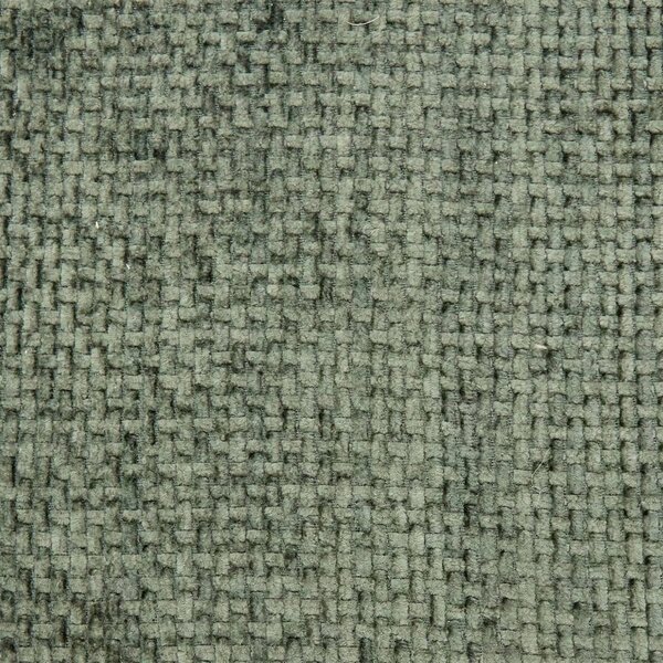 Ülőke puff, fa lábakkal chenille szövet, 39x38 cm, cédrus zöld - BAROKO