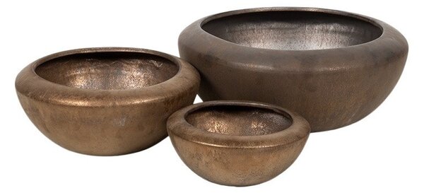 Campbell kerámia tál szett bronz 27x12-49x19,5cm S3