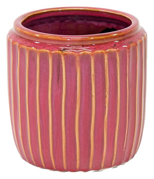 Hamlet Cylinder Kerámia Kaspó Málnaszín 17x17cm