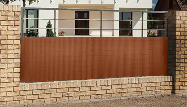 KONDELA Kerti térelválasztó, barna, 300x100 cm, ABEO