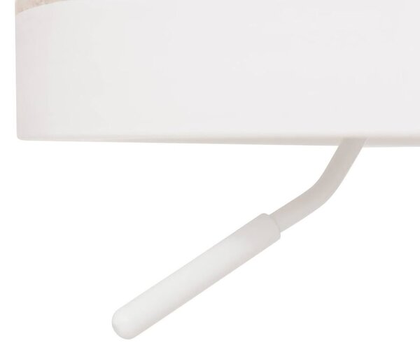 Bárszék velúr - fém, állítható 60-76 cm bézs, fehér - BOUTON