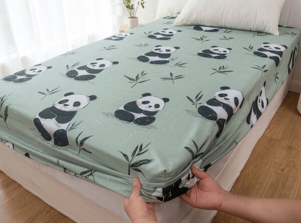 Mikroszálas lepedő PANDA RELAX mentás 90x200 cm
