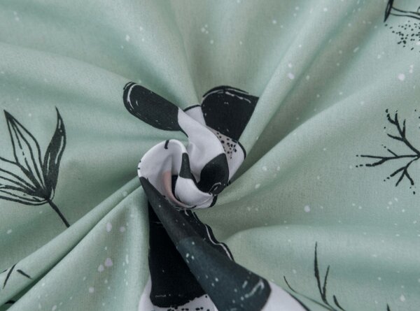Mikroszálas lepedő PANDA RELAX mentás 90x200 cm