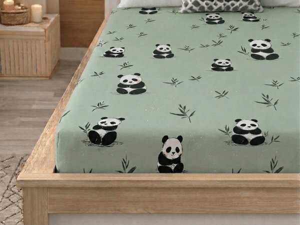 Mikroszálas lepedő PANDA RELAX mentás 90x200 cm