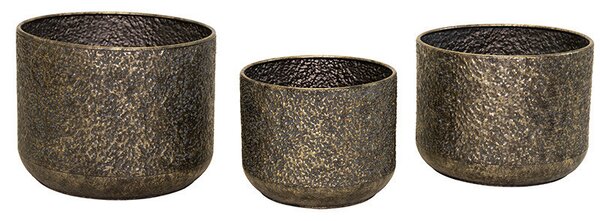 Hadad Classic Fém Kaspó Réz Szett 30,5x24-40x30cm S3