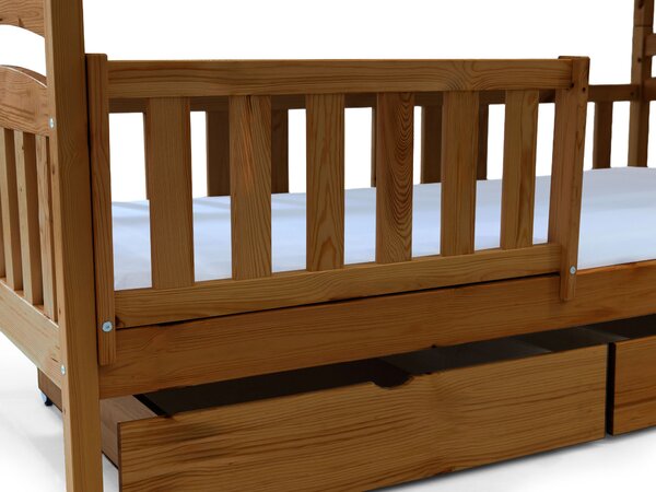 Wilsondo PAULA 7 emeletes ágy - tölgy Méret: 180x80