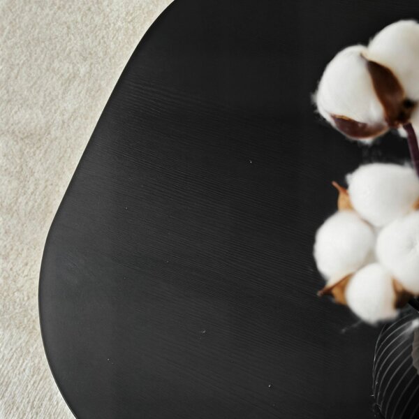 Hanah Home Coffee Table Black Rock - Fekete